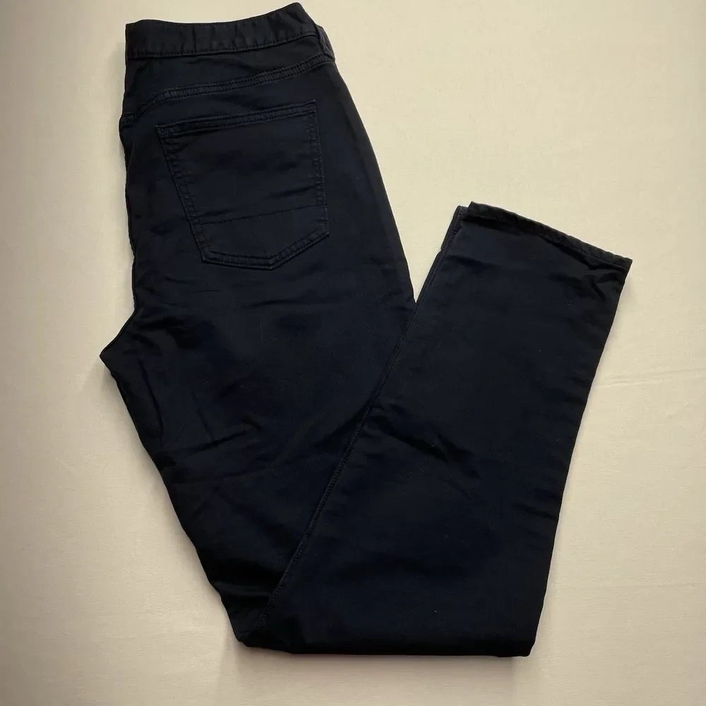 Banana Republic Men's Travel Jeans Navy‎ Blue 34x34 Athletic Fit